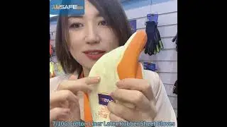 7/10G Cotton Liner Latex Rubber Sheet Gloves