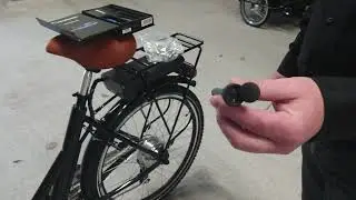 Montering af BikeFinder p&aring; ladcykel - El-ladcykler.dk