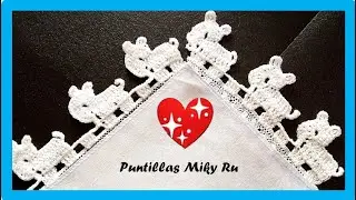 Puntilla No. 84 Hermosos Perritos Con Miky RU.