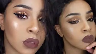 GRWM - BRONZED BROWN GOLD GLAM