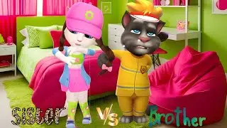 Brother VS sister || My talking Angela 2 || My talking Tom 2