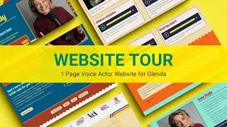 Website Tour (design and build 1-page for voice actor Glenda)