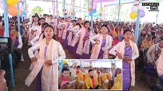 Boro entrance dance hymn at the Centenary Jubilee of Sacred Heart Catholic Church, Hagramari
