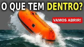 ABRIMOS um Bote Salva-Vidas e encontramos ISSO!