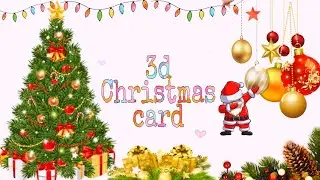 3D Christmas Popup card / Easy and quick Christmas greeting cards / X'mas cards / Diy Paper crafts