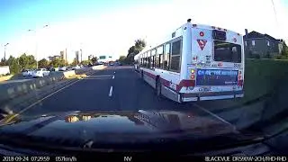 RTL buses dangerous parking obstructing view on the traffic