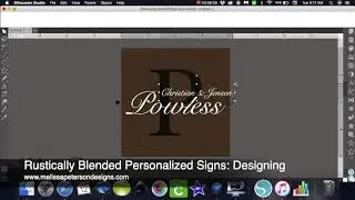 Rustically Blended Personalized Sign: Designing | Melissa Peterson Designs