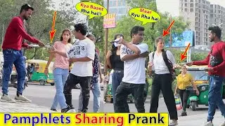 Pamphlets Sharing Prank Part 03 | Bhasad News | Pranks in India 2024 #pranks