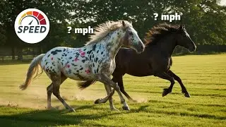 The speed of the fastest horse in the world