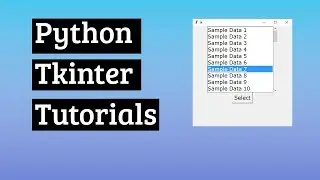 #List With #ScrollBar In #Tkinter | Python tkinter Tutorial In Hindi By Desi Programmer