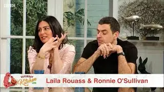 Ronnie O’Sullivan looking bored on BBC Saturday Kitchen 06/02/21