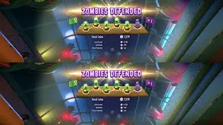2 kids defend Dr Zomboss at the Z Tech Factory
