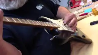 1968 Black Fender Strat Eddie Vegas With Maple Cap Neck www.eddievegas.com