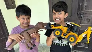 JCB VS Dinosaur Real Strength Test  😂 | Who will Win ?? | Yaatri