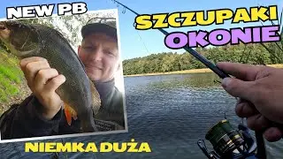 Szczupaki i okoń na spinning -  jezioro Niemka Duża