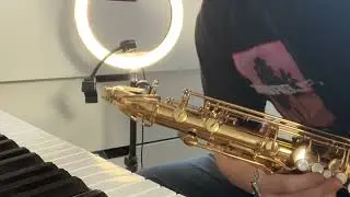 Blues I Sax + Piano I Shuffle Beat 100 BPM I Ver. 2 4K 