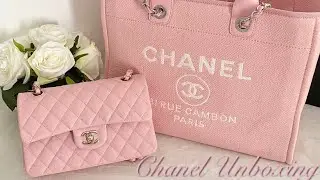 💗CHANEL 22C Perfect Pink Unboxing | Gorgeous Sakura Pink Classic Flap | Stunning Pink Deauville💗