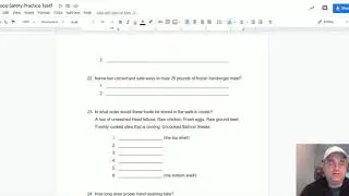Food Safety Study Guide Part 2 - Google Docs