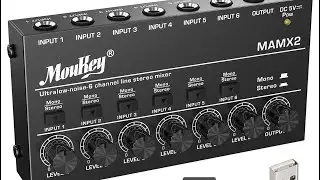 Unboxing MOUKEY MAMX2 Ultra Low Noise 6 Channel Line Stereo Mixer #moukey #linemixer #ultralownoise