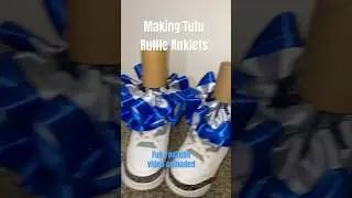 Making tutu ruffle anklet socks 💙 Full video uploaded on my channel ✨