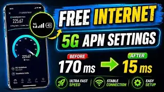 Free internet Fast speed apn settings for all Network | best apn 2024