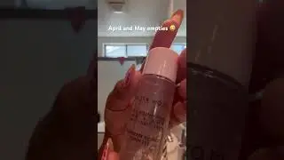 My may and April empties 😅 (not my original idea) #shorts