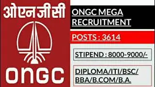 📍ONGC RECRUITMENT 2022📍ONGC MEGA 3614 VACANCY|MEGA BHARTI 2022|ONGC MEGA BHARTI 2022|ITI/DIPLOMA