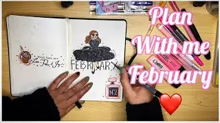 PLAN WITH ME FEBRUARY | SUPER GIRLY THEME | FADAPH