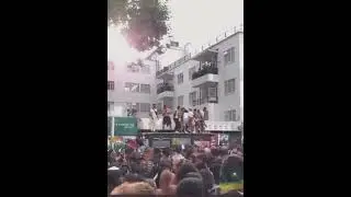 bus stop roof collapse Notting Hill carnival 2022
