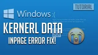 FIX KERNEL DATA INPAGE Error in Windows 10 - [2026]