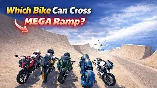 Which bike can cross mega ramp? 😱😱/Indian bike driving 3d #ibd3d #bike #stunts #gaming 