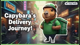 Capybara Becomes a Motorcycle Delivery Rider 🚚🦫 | Heartwarming Animation