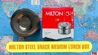 MILTON Steel Snack Medium Lunch Box #indiaunboxed