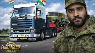 🔴 Transporting INDIAN ARMY ⚔️ Truck 🚍 in Ets2  #shortsfeed #shortslive #shorts #ets2 #live