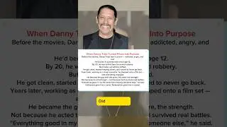 When Danny Trejo Turned Prison Into Purpose