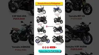New Yamaha Bikes Price in Philippines 2025 🏍️ | Latest Yamaha Motorcycles #yamaha #pricedotph