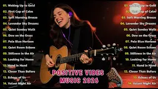 Positive Vibes Music 2026 ☀️ Healing Songs for a Productive Morning ~ Chill Acoustic Morning Mix