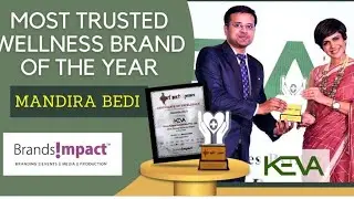 Most Trusted Wellness #proudmoment  #BrandOfTheYear #MandiraBedi #awardwinning #AWARDS2021