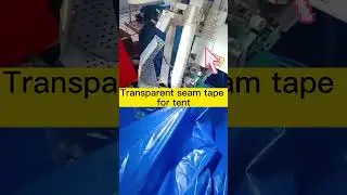 Transparent seam sealing tape for tent