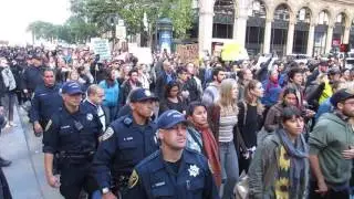Protest on Market Street Financial District San Francisco California (July 8, 2016)