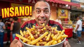 GRINGO PROVANDO COMIDA DE RUA NO Brasil - RIO DE JANEIRO Comida brasileira