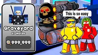 Making GRAVEYARD MODE Look EASY In Toilet Tower Defense