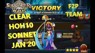 HOH SONNET (harp magician) TEAM 100% F2P 💪! JANUARY 2020