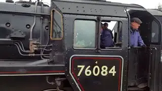 Standard 4MT No 76084 Sheringham NNR to Carnforth Steamtown at Chesterfield 19th September 2016