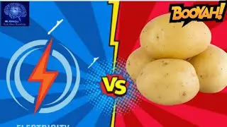 Potatoes vs electric //a funny experiment//(tech about knowledge)