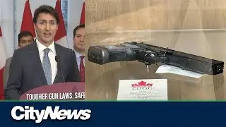 Justin Trudeau speaks on Canada's handgun freeze while in Surrey B.C.