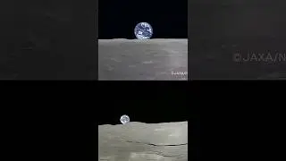 Japanese Lunar Orbiter: Earth-Rise over the Moon!