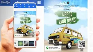 HOW TO CREATE A FLYER DESIGN IN PIXELLAB - SMARTPHONE DESIGNING 