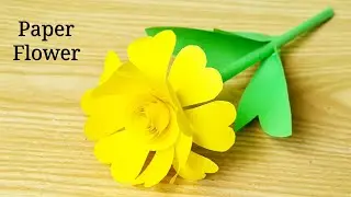 How to make Beautiful Paper Flower | Diary Of Art