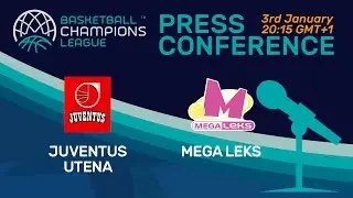 Juventus Utena v Mega Leks - Press Conference - Basketball Champions League